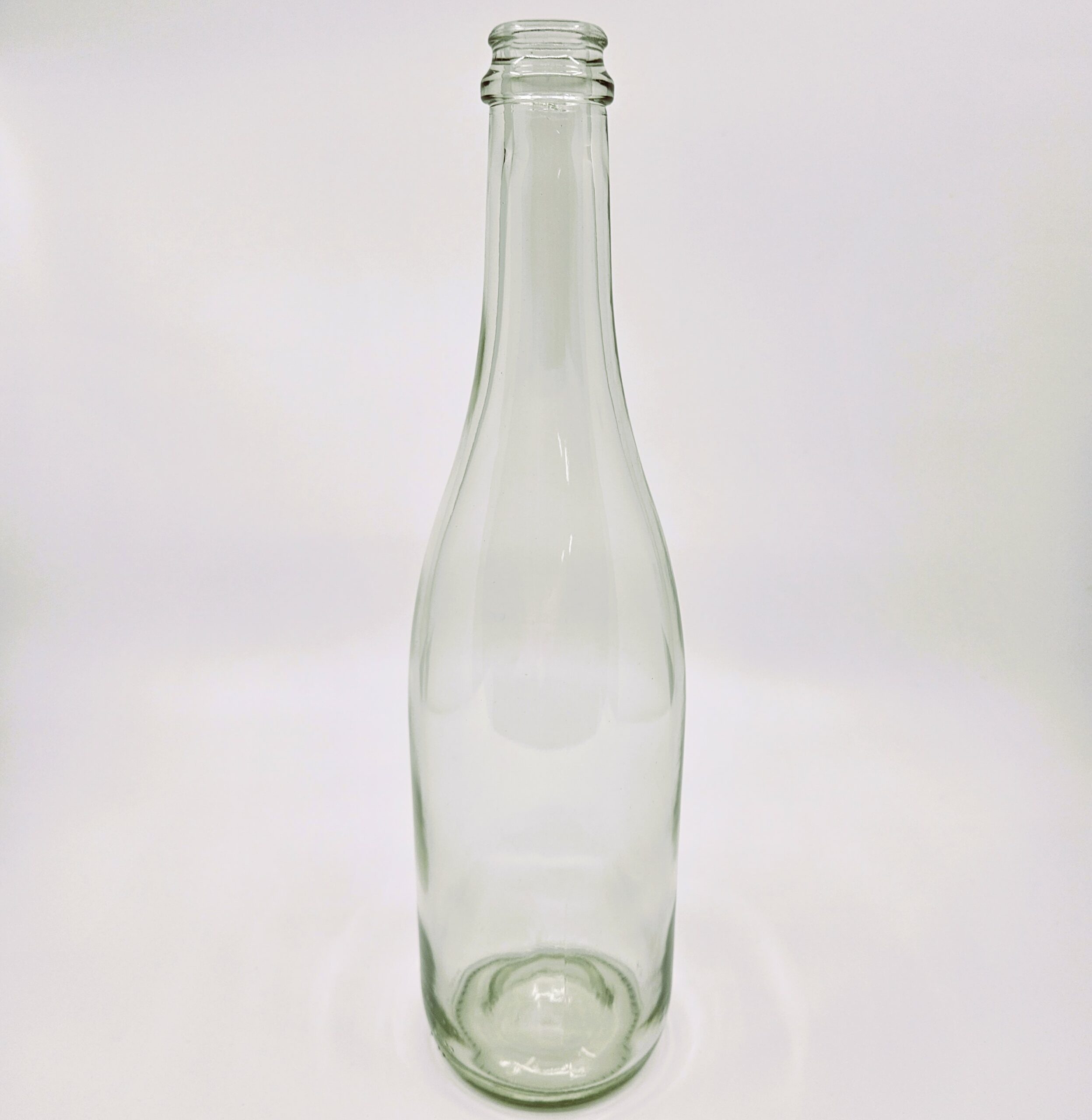 Clear Sparkling Wine Bottle