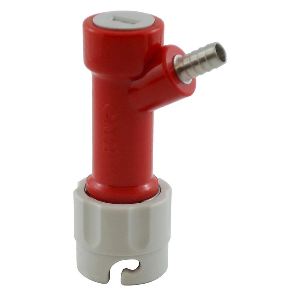 Pin Lock Gas In Connector (Gray) – 1/4" Barbed Fitting