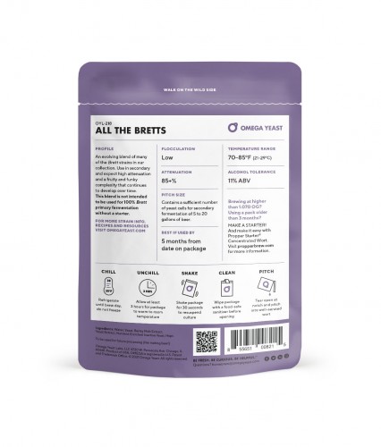 Liquid Yeast - Omega All the Bretts - Image 2