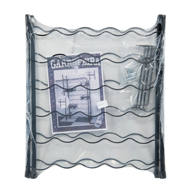 30-Bottle Wine Rack - Black